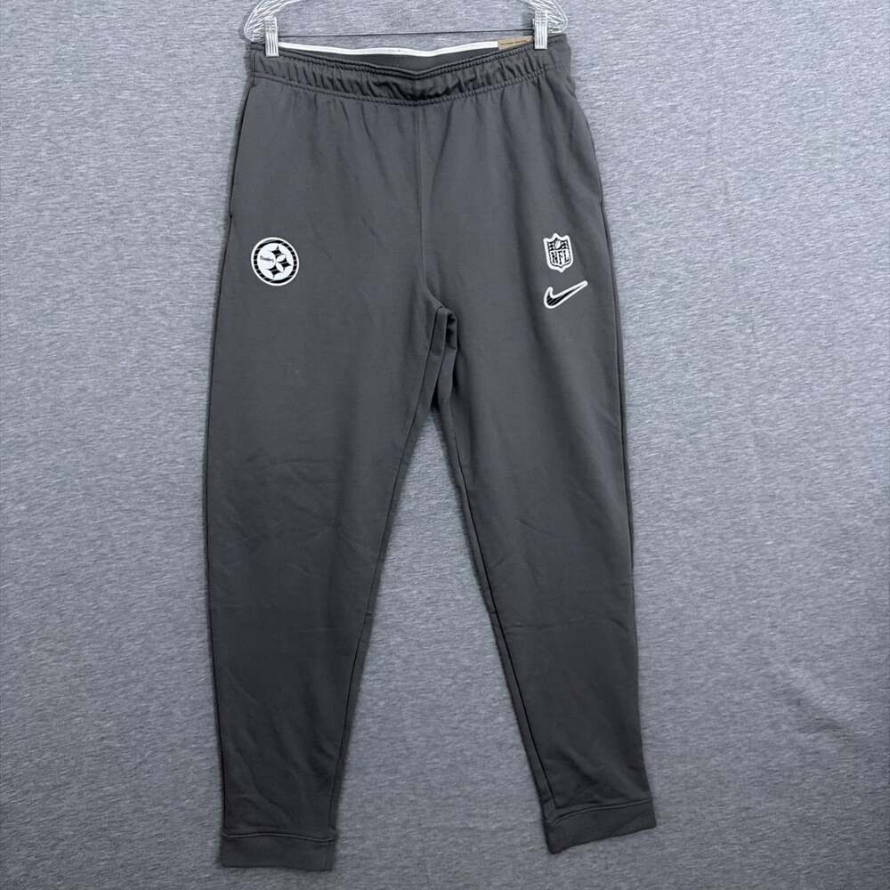 Nike NFL Pittsburgh Steelers Mens Medium Gray NWT Dri-FIT Pants FV0032-029